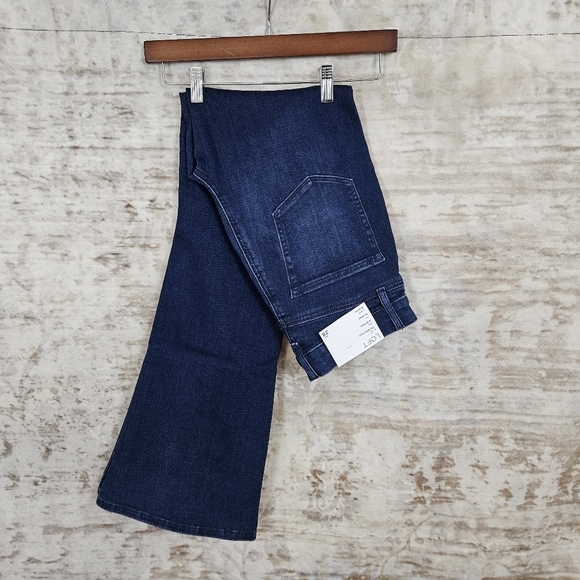 Loft Ann Taylor 28 / 6 The Slim Flare High Rise Jeans Denim Regular New W/ Tags - Picture 1 of 10